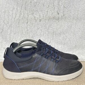 Clarks Womens Navy Blue Adella Holly Cushion Insole SlipOn Casual Shoes SZ 7.5M